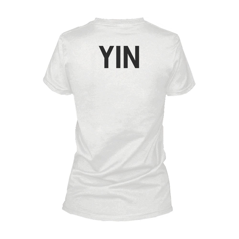 Asian Yin And Yang Matching Best Friends Bff Women'S White Shirt Back Print - 365 In Love