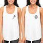 Cute Honey Comb And Bee Bff Matching White Tank Tops For Women And Girls - 365 In Love