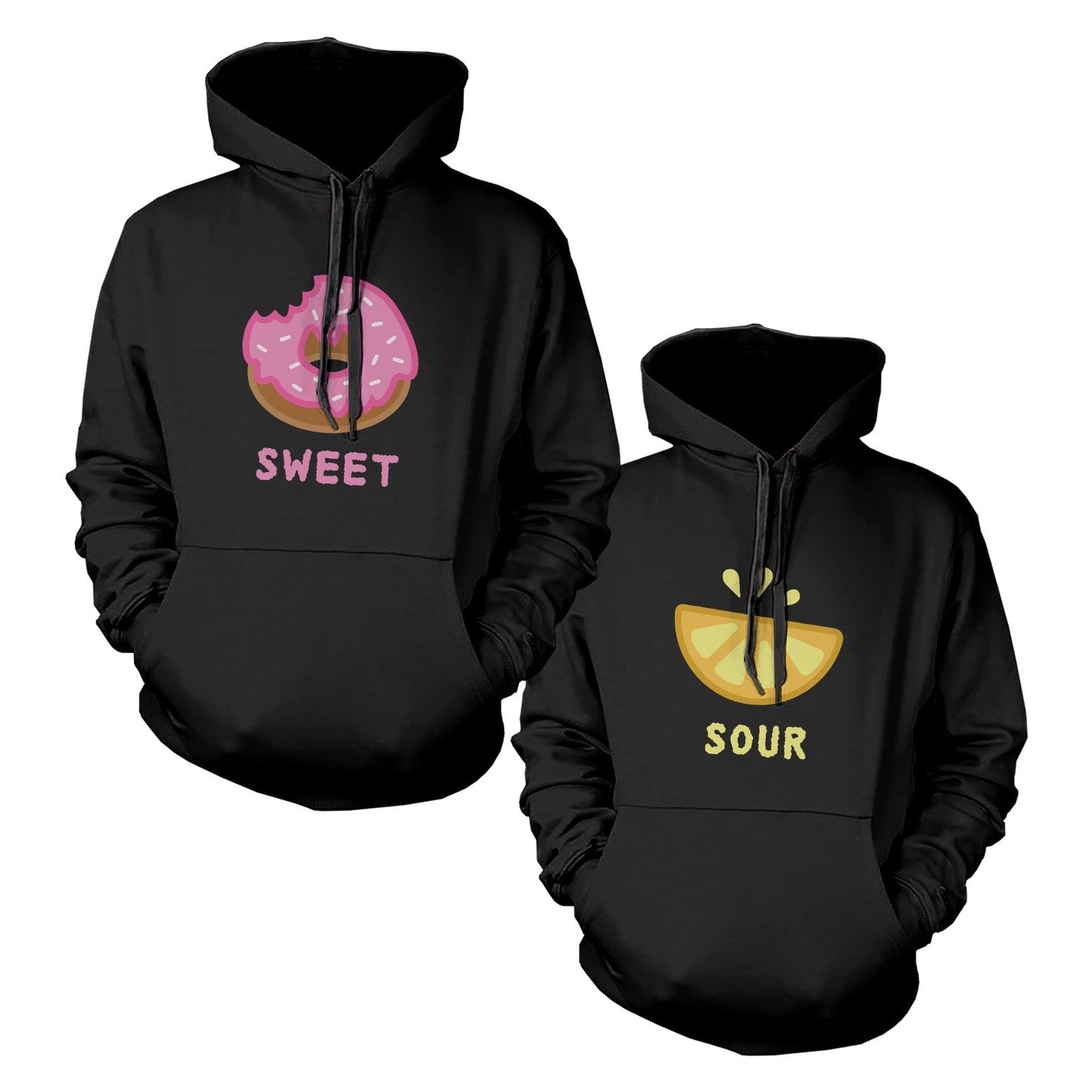 Sweet And Sour Bff Matching Hoodies