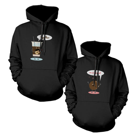 Ice Coffee And Cookie Couple Matching Hoodies