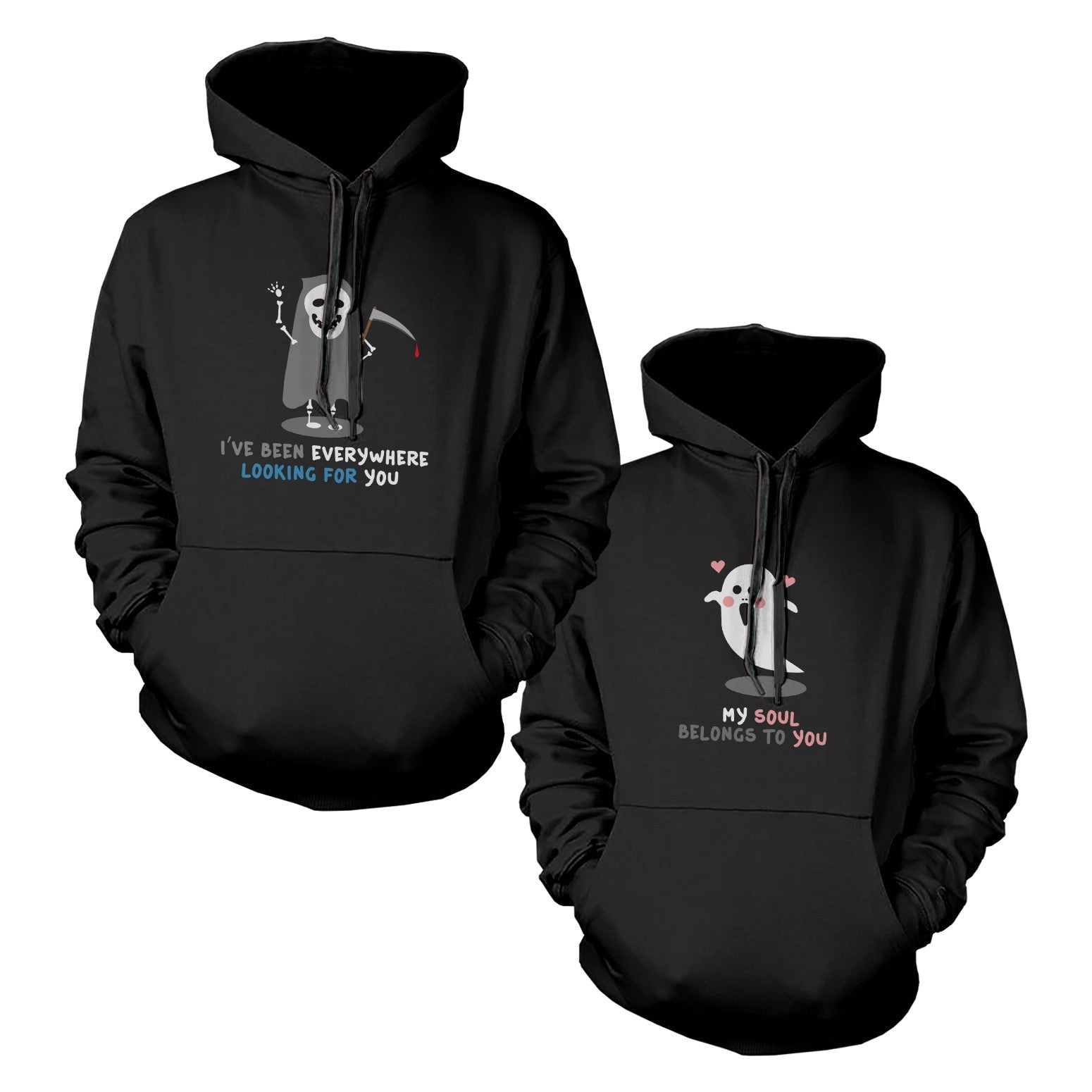 Death Eater And Ghost Couple Hoodies