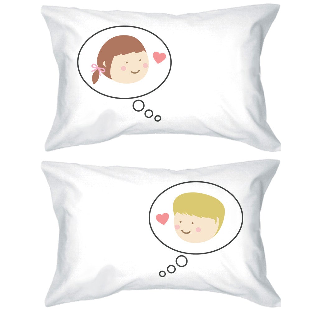 Dreaming About You Couple Pillowcases Graphic Design Matching Pillow Cover - 365 In Love