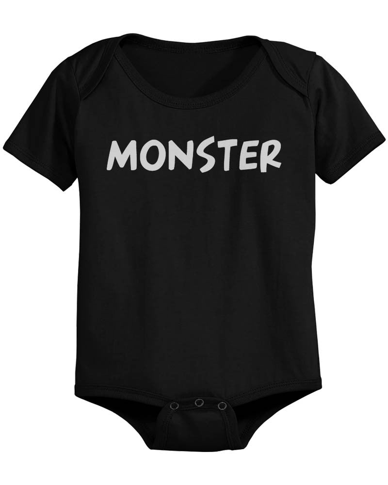 Daddy And Baby Matching Black T-Shirt / Bodysuit Combo - I'Ve Created A Monster - 365 In Love