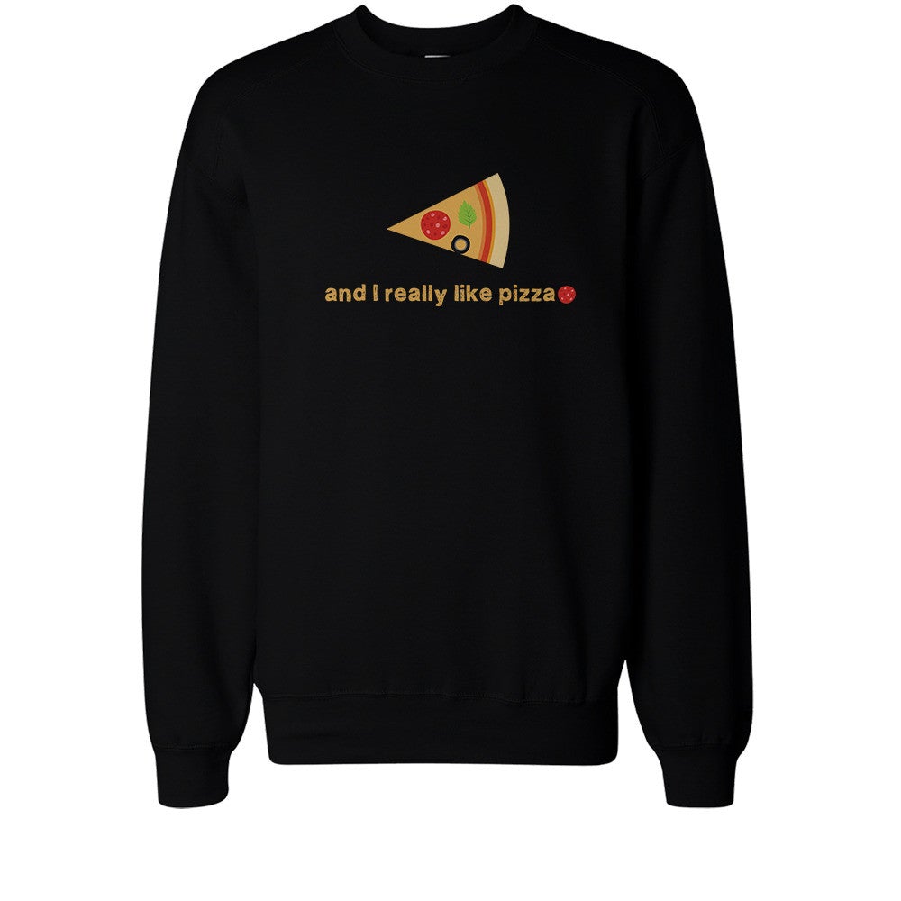 I Like You More Than Pizza Matching Couple Sweatshirts Valentines Day Gift - 365 In Love