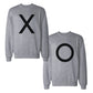 X And O Bold Couple Sweatshirts Simple