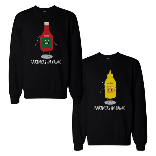 Ketchup And Mustard Couple Sweatshirts Cute
