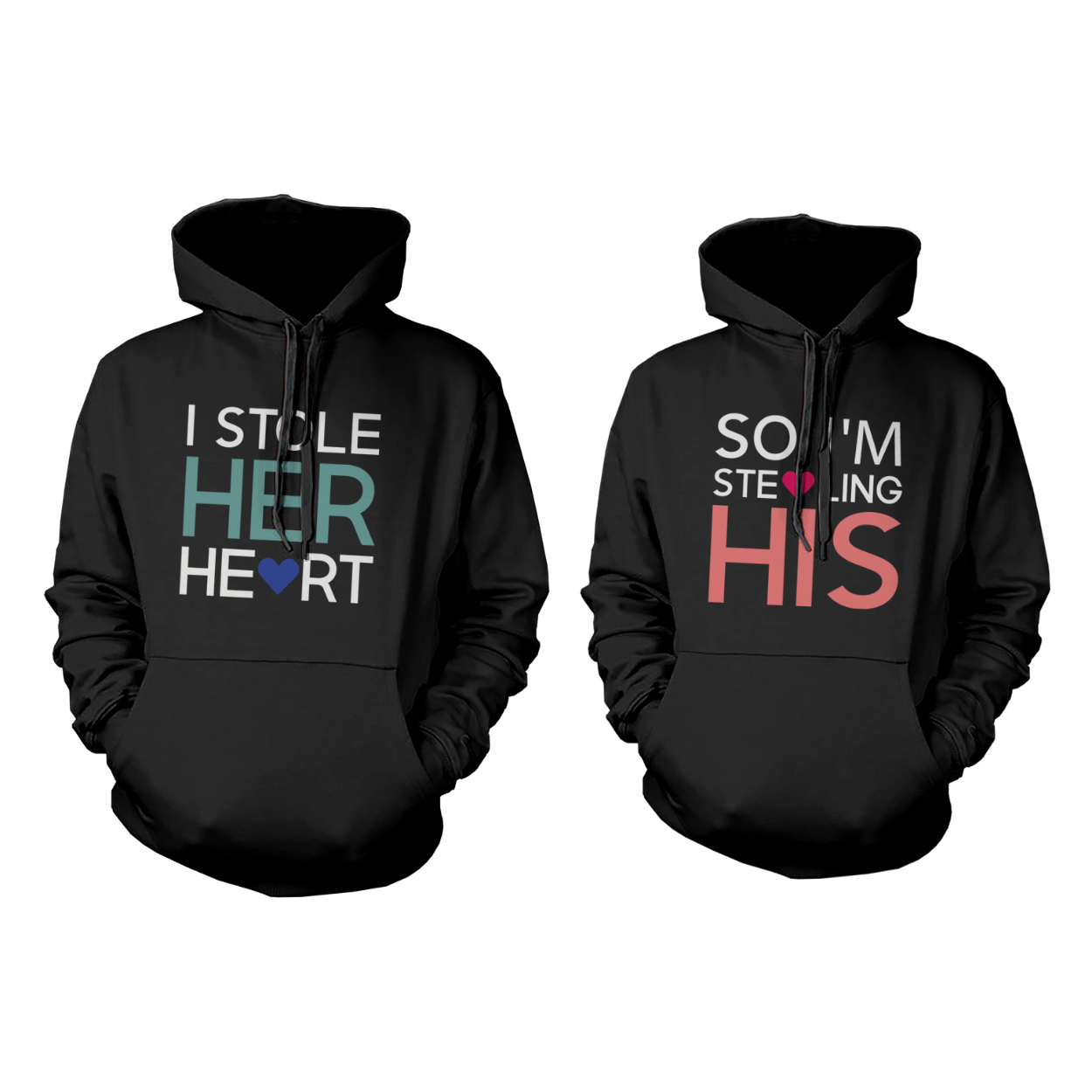 Stealing Hearts Romantic Hoodies For Couples