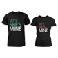 Aye She'S Mine, He'S Mine Matching Couple Black T-Shirts (Set) - 365 In Love