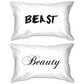 beauty and the beast pillowcase set for couples