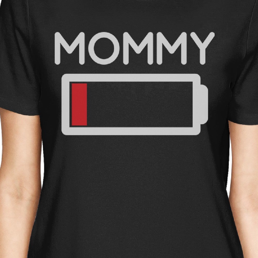 Mommy & Daughter Battery Black Mom And Baby Girl Matching T Shirt - 365 In Love