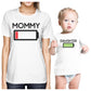 Mommy & Daughter Battery White Mom And Baby Matching Outfits Gifts - 365 In Love