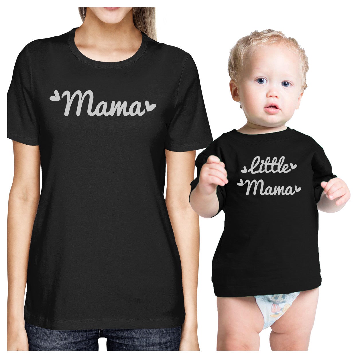 Mama & Little Mama Black Matching Outfits For Mom And Baby Girl - 365 In Love