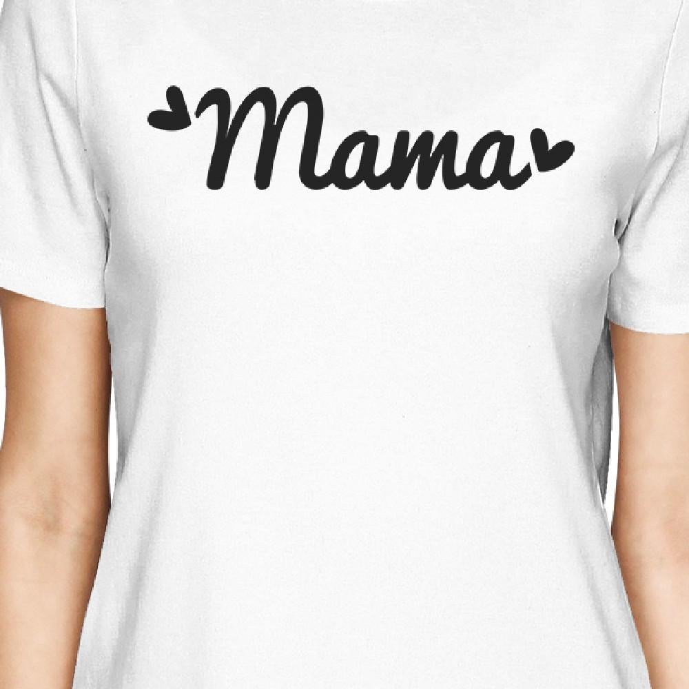 Mama & Little Mama White Mom And Baby Girl Couple T Shirt Bodysuit - 365 In Love