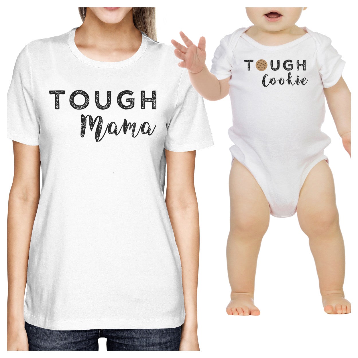 Tough Mama & Cookie White Cute Mothers Day Gifts New Mom And Baby - 365 In Love