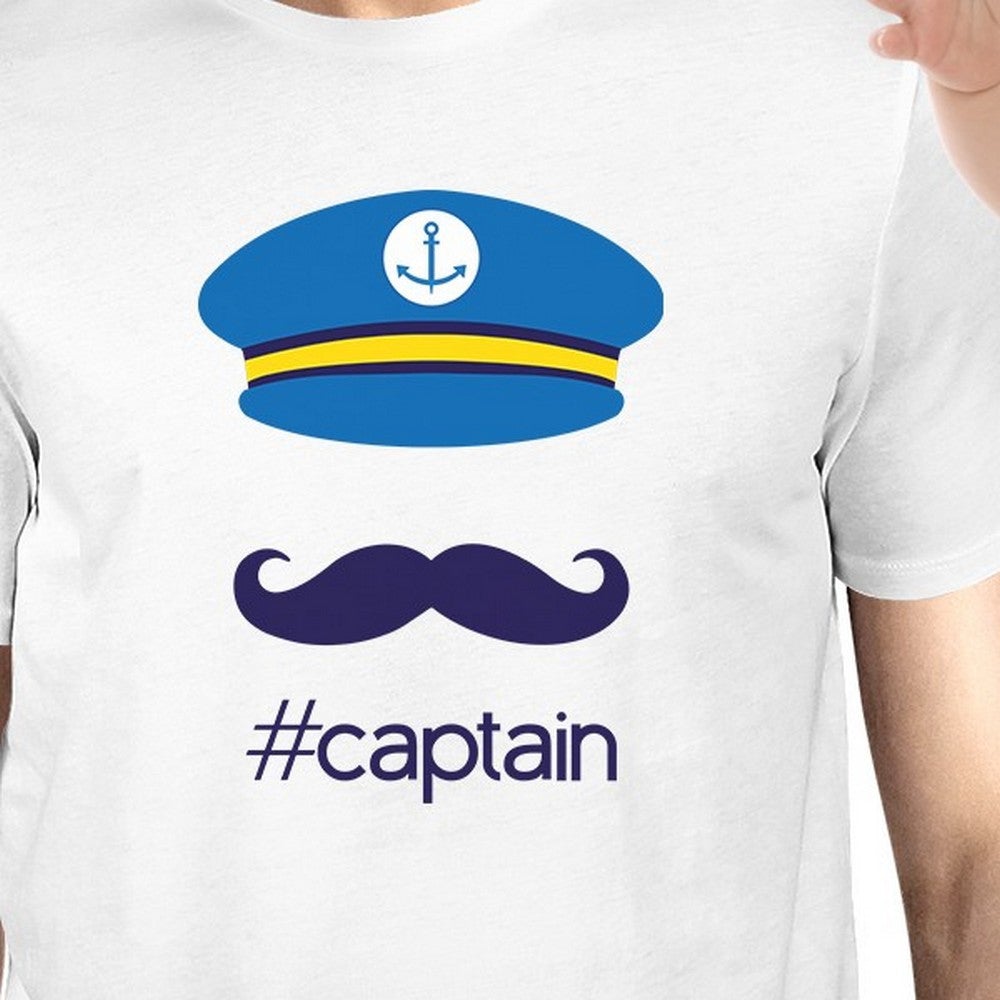 My Captain White Cute Design Dad Baby Boy Matching Shirts Dad Gifts - 365 In Love