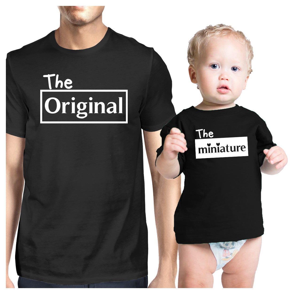 Original And Mini Black Dad Baby Matching Outfits Gift For New Dads - 365 In Love