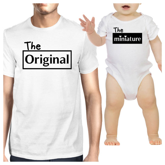 Original And Mini Cute Dad Baby Boy Shirts Funny Fathers Day Gifts - 365 In Love