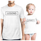 Legend Legacy White Dad and Baby Graphic T Shirts Funny Design Top White