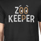 Zoo Keeper Monkey Dad and Baby Matching Black Shirt