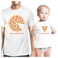 He Is A Slice Of Me I'm A Slice Of Him Pizza Dad and Baby Matching White Shirt
