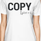 Copy And Paste Mom and Baby Matching Gift T-Shirts For Wife Funny White
