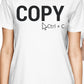 Copy And Paste Mom and Baby Matching Gift Shirts For New Moms White