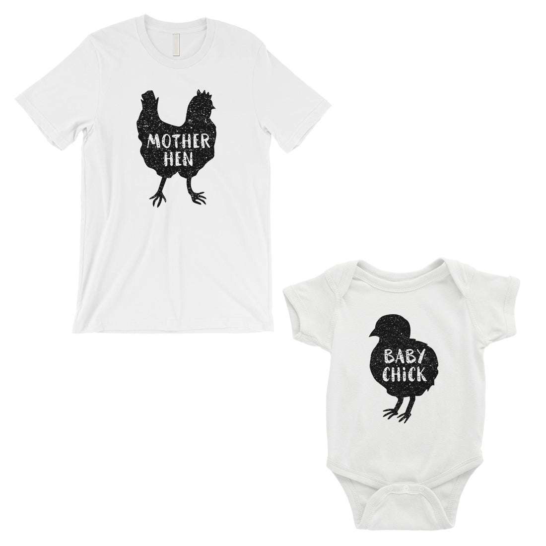 Mother Hen Baby Chick Mom Baby Matching Shirts White Gift For Mom