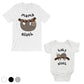 Mama Baby Sloth Mom and Baby Matching Shirts Grey Gift For New Mom White