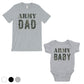 Army Dad Army Baby Dad and Baby Matching Outfits Father's Day Gift Gray