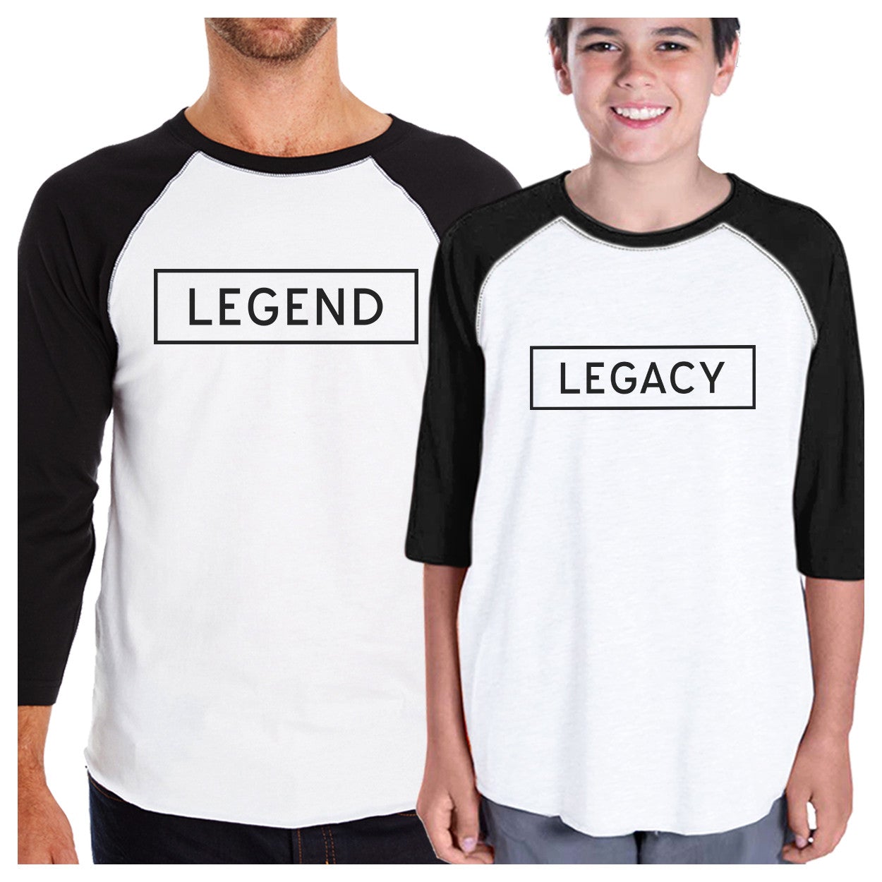 Legend Legacy 3/4 Sleeve Baseball T-Shirt Unique Baby Shower Gifts - 365 In Love