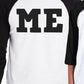 Mini Me Dad and Kid Matching Baseball Shirts Funny Fathers Day Gift Black and White