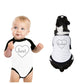 Best Babes Baby and Pet Matching Black And White Baseball Shirts