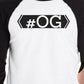Hashtag Og Ogbaby Dad and Baby Matching Black And White Baseball Shirts