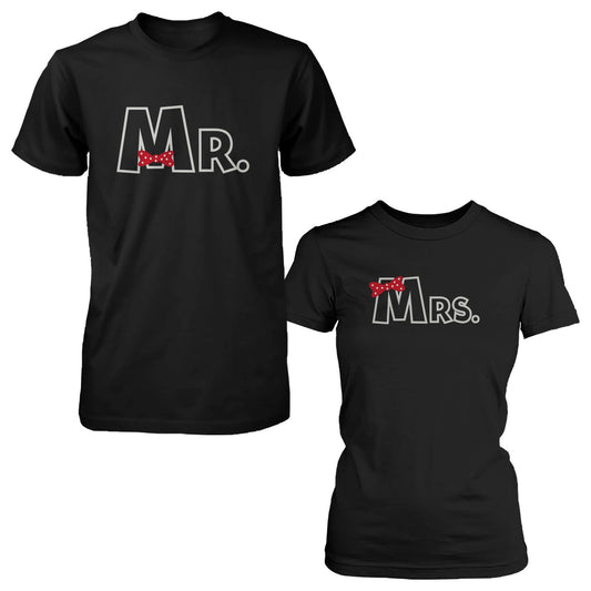 Mr And Mrs Ribbon Matching Couple Shirts Valentine'S Graphic Deign - 365 In Love