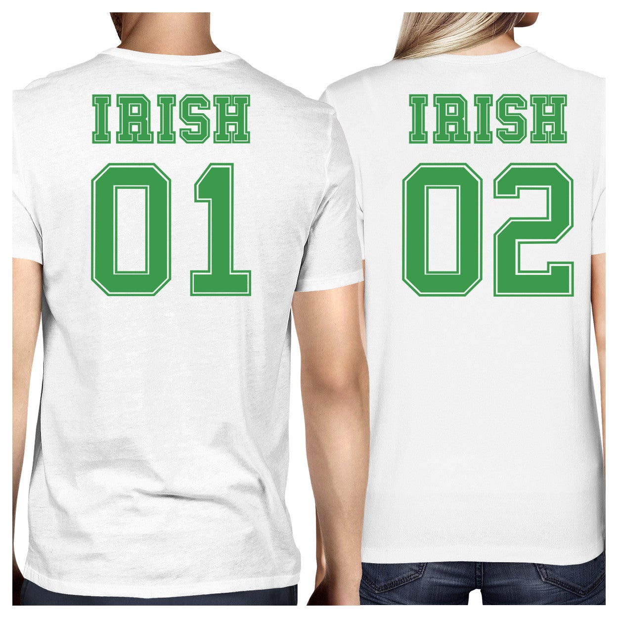 Irish 01 Irish 02 White Cute Couple Marching Shirts St Patricks Day - 365 In Love