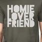 Homie Lover Friend Matching Couple Dark Grey Shirts