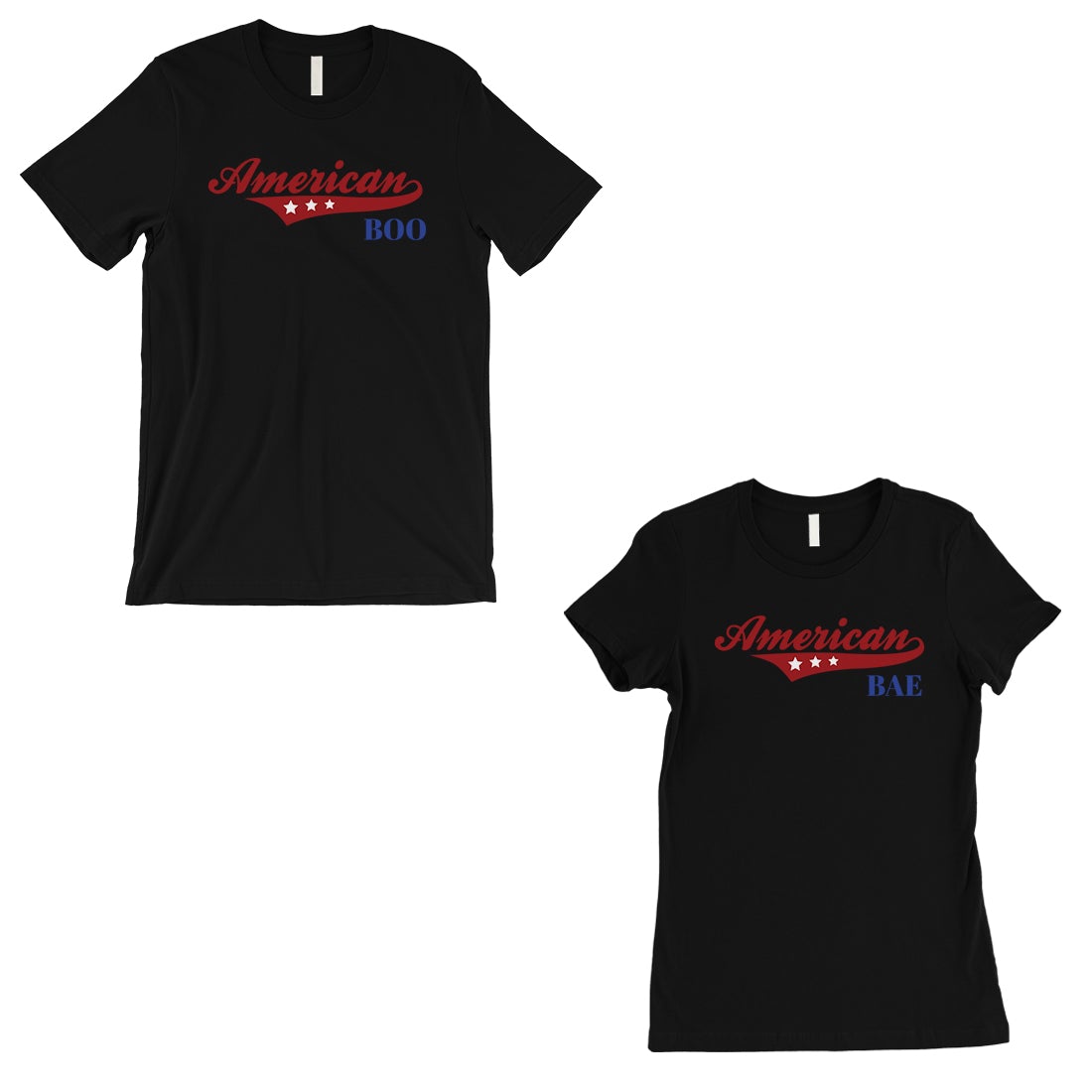 American Boo Bae Matching Couple Gift Shirts Black For Her Black