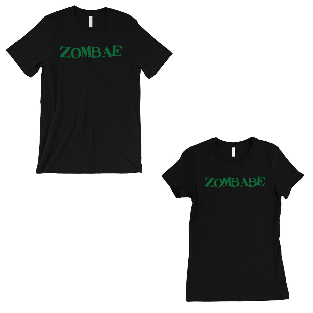 Zombae And Zombabe Matching Couple Gift Shirts Black