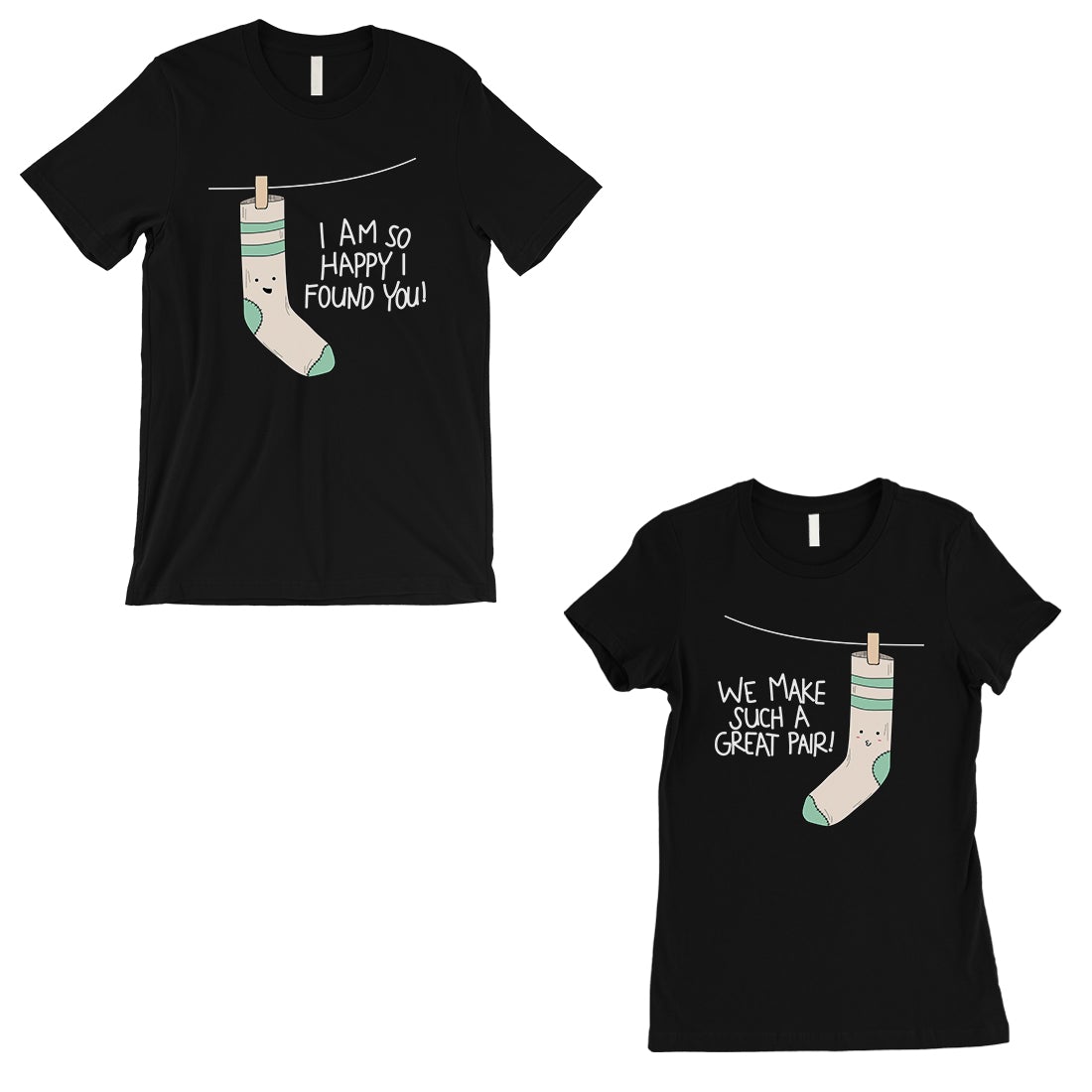 Socks Great Pair Matching Couple Gift Shirts Black Wedding Gift