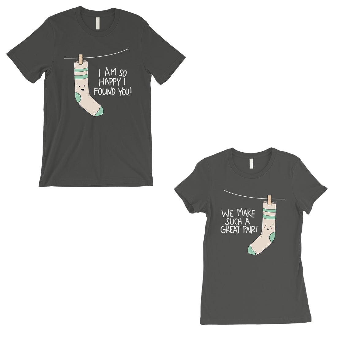 Socks Great Pair Matching Couple Gift Shirts Cool Grey For Newlywed