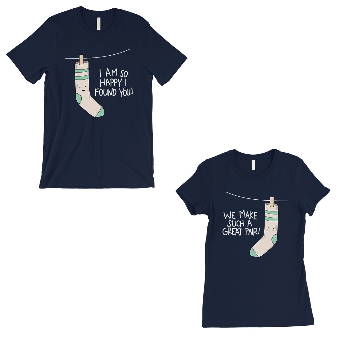 Socks Great Pair Matching Couple Gift Shirts Navy Valentine's Day