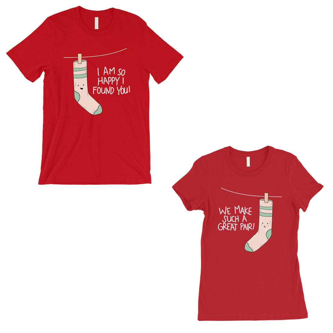Socks Great Pair Matching Couple Gift Shirts Red Valentines Day
