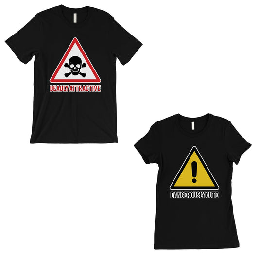 Attractive & Cute Couples Matching Gift Shirts Black Wedding Gift Black
