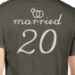 Married Since Custom Matching Couple Dark Grey Shirts