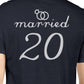 Married Since Custom Matching Couple Navy Shirts