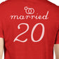 Married Since Custom Matching Couple Red Shirts