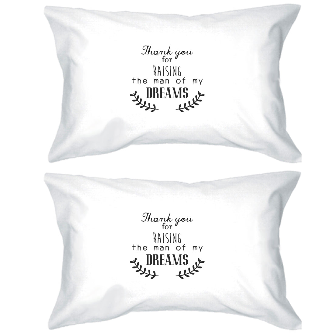 Raising My Man Unique Pillowcases Standard Size Cute Pillow Covers White