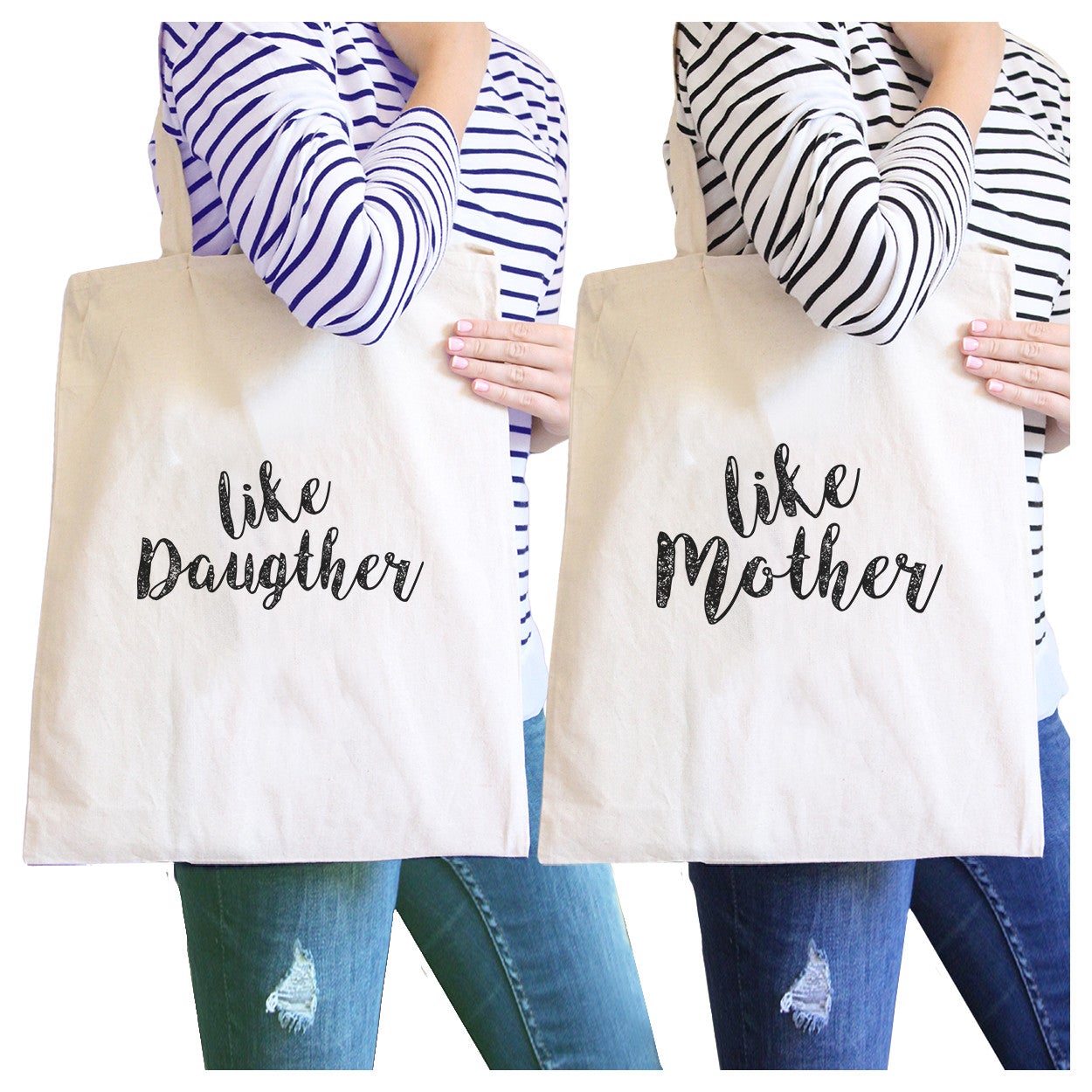 Like Daughter Like Mother Natural Couple Canvas Bag For Mothers Day