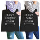 Best Daughter & Mother Ever Black Mom Daughter Couples Canvas Bag
