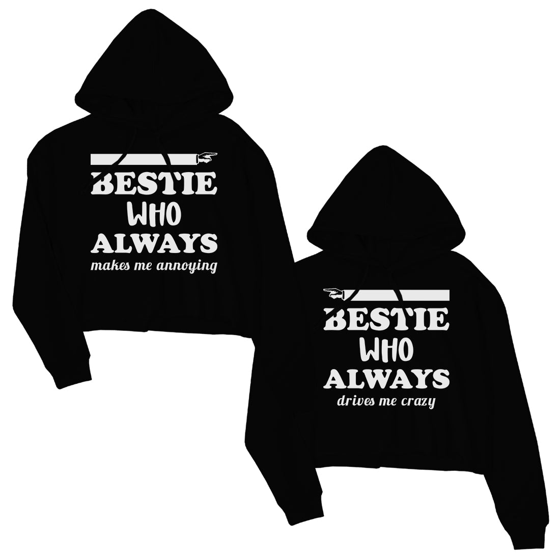 Best friend crop top hoodies hot sale